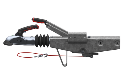 AL-KO AL- KO Auflaufeinrichtung für Anhänger - 60S/2 - maximale Anhängelast: 750 kg - Vierkantrohr anschluss: 70 mm - inkl. Stützrad-Konsole