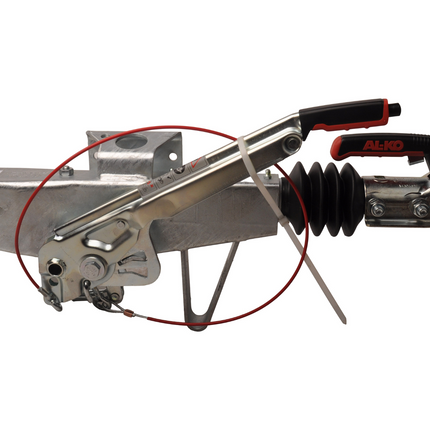 AL-KO AL- KO Auflaufeinrichtung für Anhänger - 90S/3 - maximale Anhängelast: 1000 kg - Vierkantrohr anschluss: 70 mm - inkl. Stützrad-Konsole