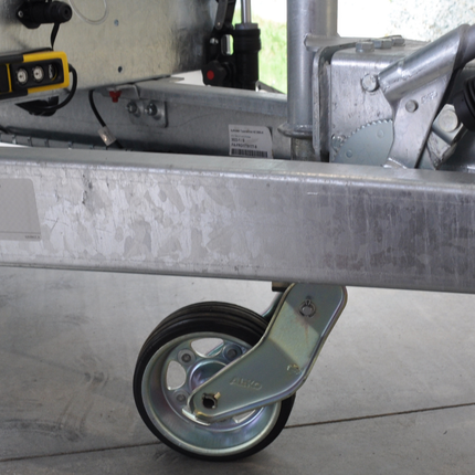 AL-KO AL-KO klappbares Stützrad  - 60 mm - Tragfähigkeit: 500 kg - Schwerlast - extra langes