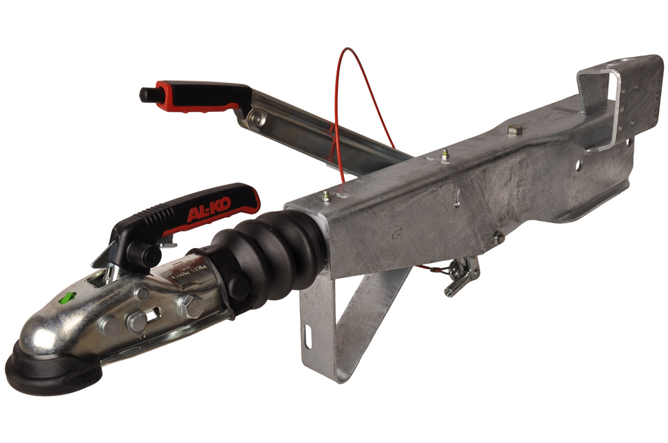 AL-KO Auflaufeinrichtung für Anhänger 161S (1600kg) Quadrat 100 mm Auflaufbremse - inklusive Stützradhalterung