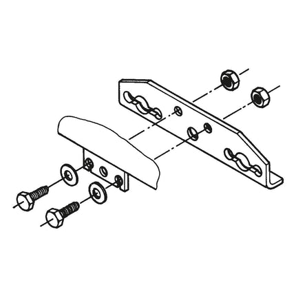 AL-KO Bremszug-Schraubplatte Tandem 249236