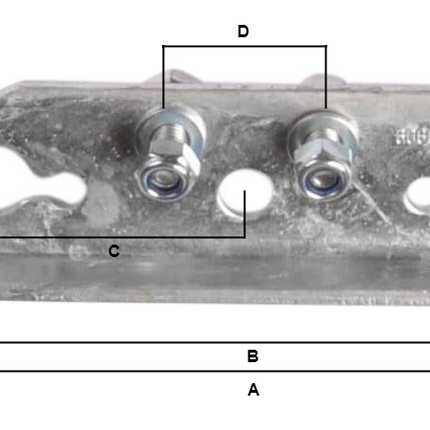 AL-KO Bremszug-Schraubplatte Tandem 249236