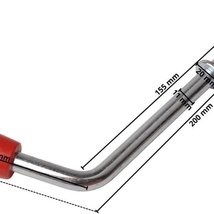 AL-KO Knebel für AL-KO Stützrad Klemmhalter - M12x15,5 cm