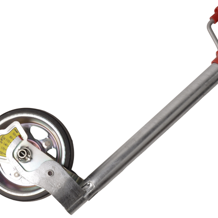 AL-KO Stützrad AL-KO - 48 mm - Tragfähigkeit: 300 kg - Stahlfelge und Vollgummirad - inklusive Kurbel mit Drucklager und Kugeldruckmanometer