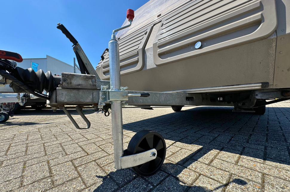AL-KO Stützrad Caravan Plus AL-KO - rund 48 mm - Tragfähigkeit: 150 kg - extra lang - Kunststofffelge mit Gummiprofil