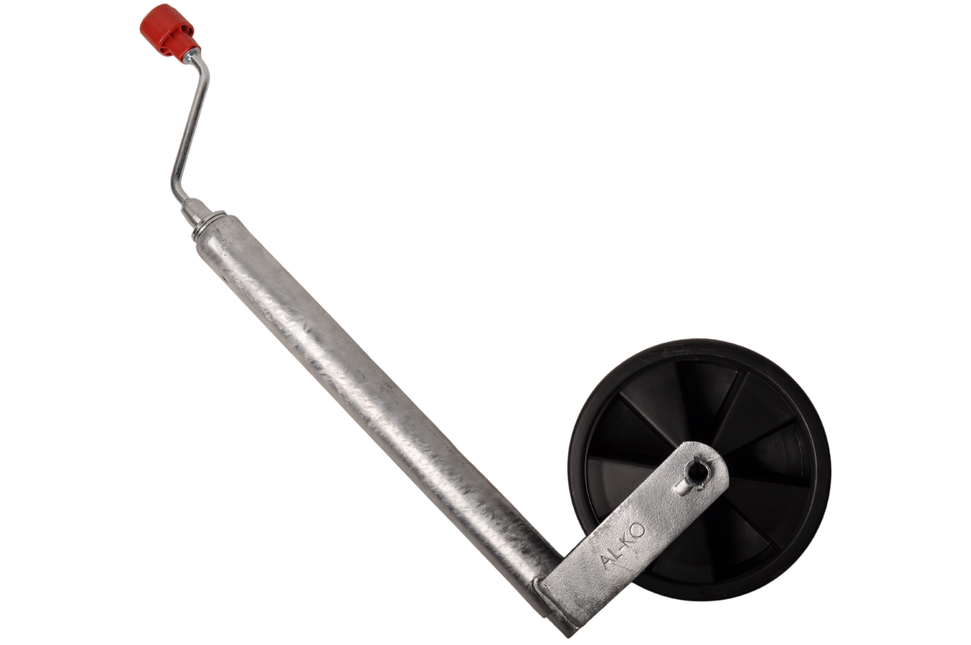 AL-KO Stützrad Caravan Plus AL-KO - rund Durchmesser 48 mm - extra lang - Kunststofffelge mit Gummiprofil