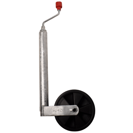 AL-KO Stützrad Caravan Plus AL-KO - rund Durchmesser 48 mm - extra lang - Kunststofffelge mit Gummiprofil