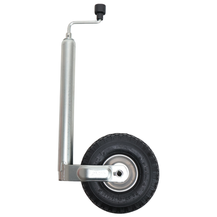 AL-KO Stützrad Plus AL-KO - rund 48 mm - Tragfähigkeit: 120 kg - extra lang - Stahlfelge mit Luftreifen (260x85)