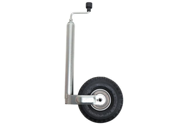 AL-KO Stützrad Plus AL-KO - rund 48 mm - Tragfähigkeit: 120 kg - extra lang - Stahlfelge mit Luftreifen (260x85)