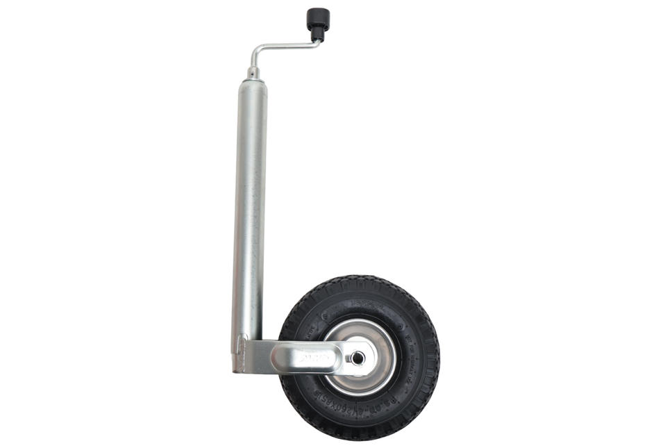 AL-KO Stützrad Plus AL-KO - rund 48 mm - Tragfähigkeit: 120 kg - extra lang - Stahlfelge mit Luftreifen (260x85)