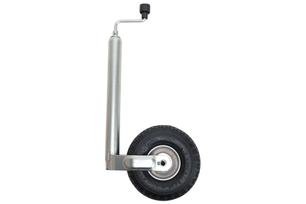 AL-KO Stützrad Plus AL-KO - rund 48 mm - Tragfähigkeit: 120 kg - extra lang - Stahlfelge mit Luftreifen (260x85)