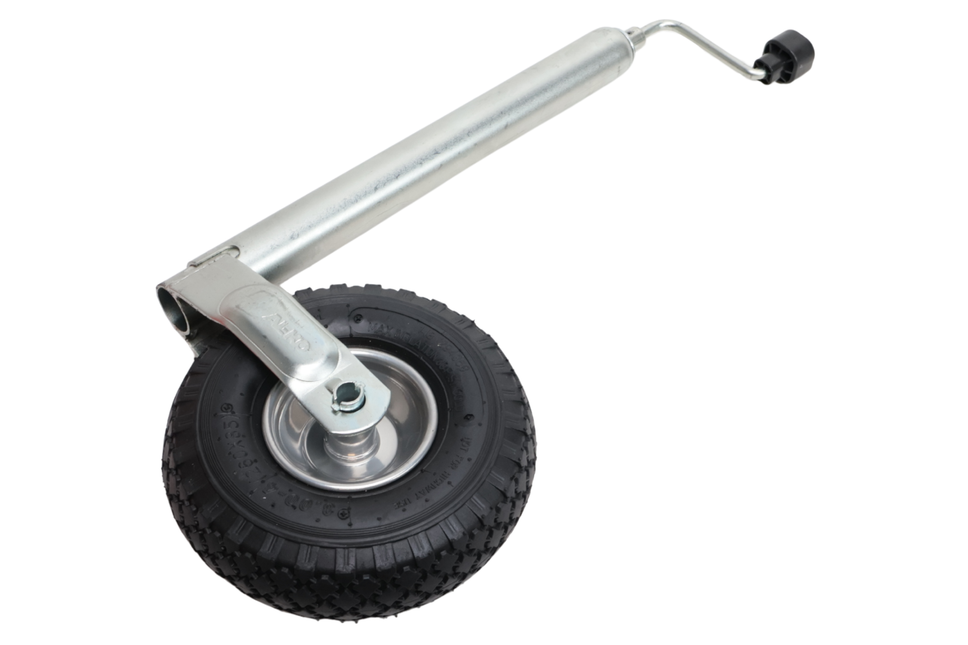 AL-KO Stützrad Plus AL-KO - rund 48 mm - Tragfähigkeit: 120 kg - extra lang - Stahlfelge mit Luftreifen (260x85)
