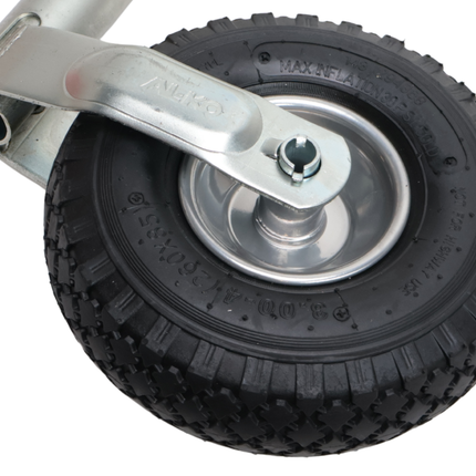 AL-KO Stützrad Plus AL-KO - rund 48 mm - Tragfähigkeit: 120 kg - extra lang - Stahlfelge mit Luftreifen (260x85)