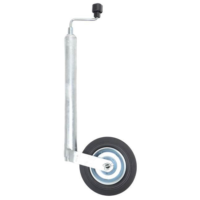 AL-KO Stützrad Plus AL-KO - rund 48 mm - Tragfähigkeit: 150 kg - extra lang - Stahlfelge mit Vollgummi