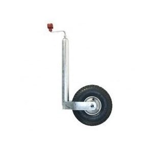 AL-KO Stützrad Plus AL-KO - rund Durchmesser 48 mm - extra lang - Stahlfelge mit Luftreifen (260 x 85)