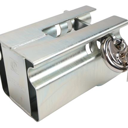 Albe Premium Deichsel Kastenschloss inkl. Diskusschloss aus rostfreiem Stahl