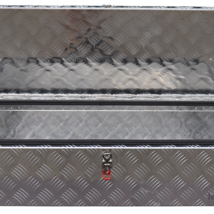 Anhängershop Aluminium Deichselbox aus Riffelblech 900x380x230 mm