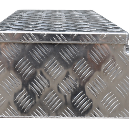 Anhängershop Aluminium Deichselbox aus Riffelblech 900x380x230 mm
