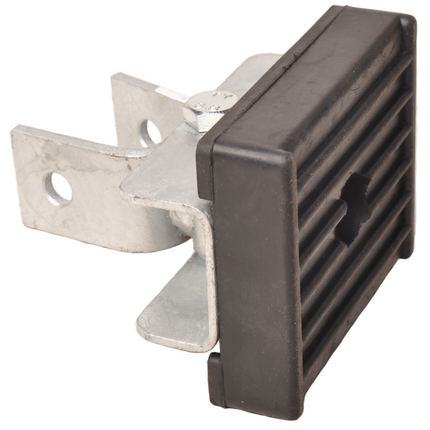 Anhängershop Anschlagpuffer auf Halterung inkl. Kippblock – 120x100x35 mm – schwarz