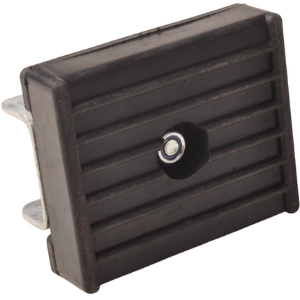 Anhängershop Anschlagpuffer auf Halterung inkl. Kippblock – 120x100x35 mm – schwarz