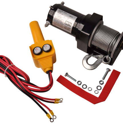 Anhängershop Elektrische Winde 900 kg mit Stahlseil und Haken