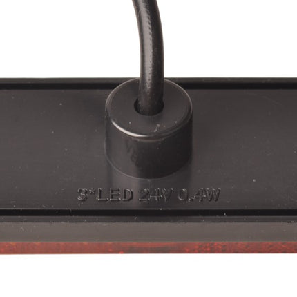 Anhängershop Orange/gelbe Begrenzungsleuchte 100×34,5×21 mm – inklusive 10 cm zweiadriges Kabel