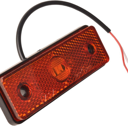 Anhängershop Orange/gelbe Begrenzungsleuchte 100×34,5×21 mm – inklusive 10 cm zweiadriges Kabel