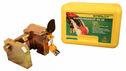Anhängershop Steady KS-28 Kupplungsschloss - SCM zugelassen - passend für AL-KO AKS2004/3004