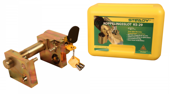 Anhängershop Steady KS-29 Anhänger schloss - SCM zugelassen - geeignet für Kupplungen ab 3000 kg