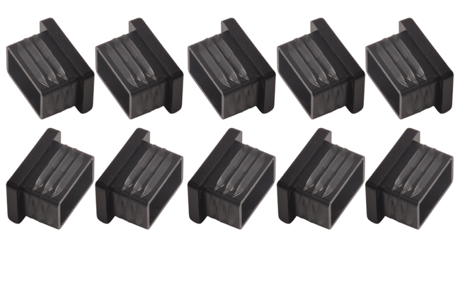 Anhängershop Steckbare Kappe 30x20 mm - 10 Stück
