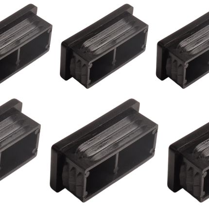 Anhängershop Steckbare Kappe 50x25 mm - 10 Stück