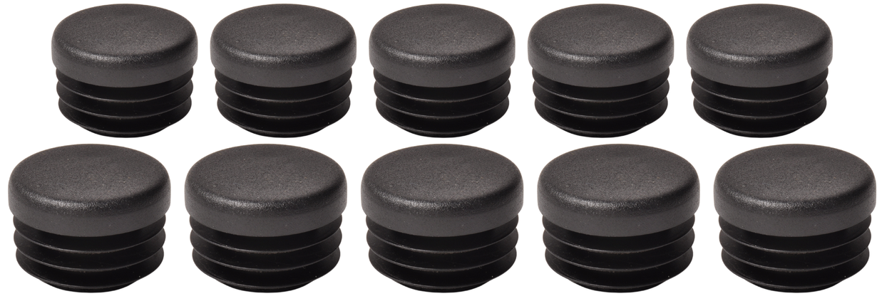 Anhängershop Steckbare Kappe rund 25 mm - 10 Stück