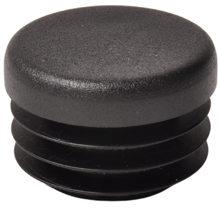 Anhängershop Steckbare Kappe rund 25 mm - 10 Stück