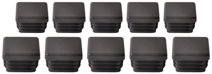 Anhängershop Steckbare Kappe viereckig 30x30 mm - 10 Stück
