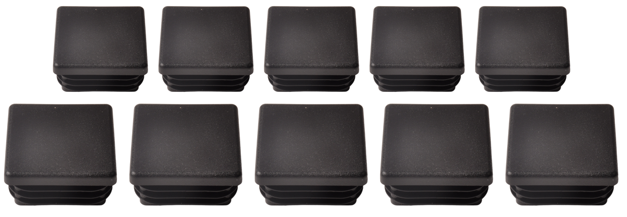 Anhängershop Steckbare Kappe viereckig 40x40 mm - 10 Stück