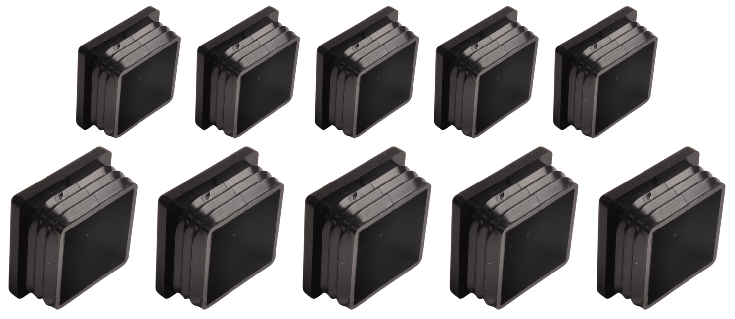 Anhängershop Steckbare Kappe viereckig 40x40 mm - 10 Stück