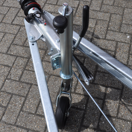 Anhängershop Stützrad für Anhänger 60 mm rund automatisch klappbar