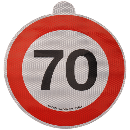 Anhängershop Tempo 70 Aufkleber Italien – 20 cm