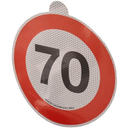 Anhängershop Tempo 70 Aufkleber Italien – 20 cm
