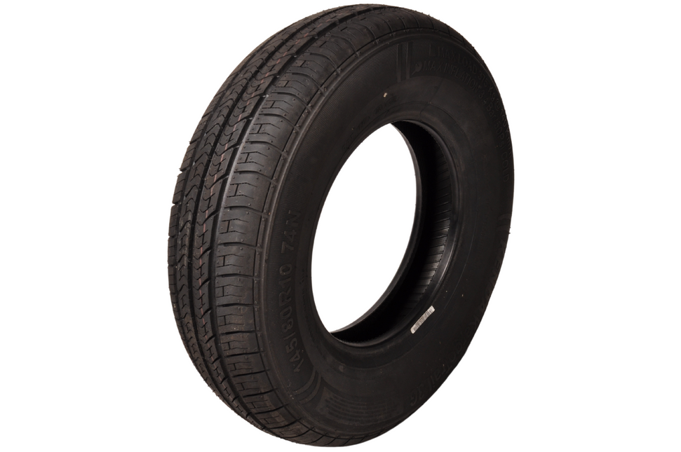 Anhängershop Tubeless Reifen Anhänger - 145/80R10 - Tragfähigkeit: 375 kg - 74N