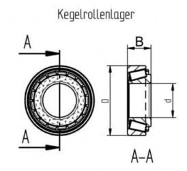 Anhängershop Typ AL-KO Kegelrollenlagersatz 1636/1637 (299056)