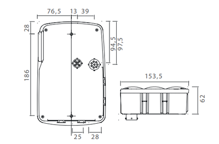 Aspock Anhänger Rückleuchte - Aspöck Earpoint 4 - links - 5/8-poliger Bajonettanschluss