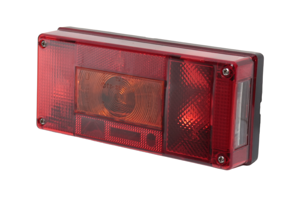 Aspock Anhänger Rückleuchte - Aspöck Midipoint 1 - links - 220x100x52 mm - 5-poliger Bajonettanschluss