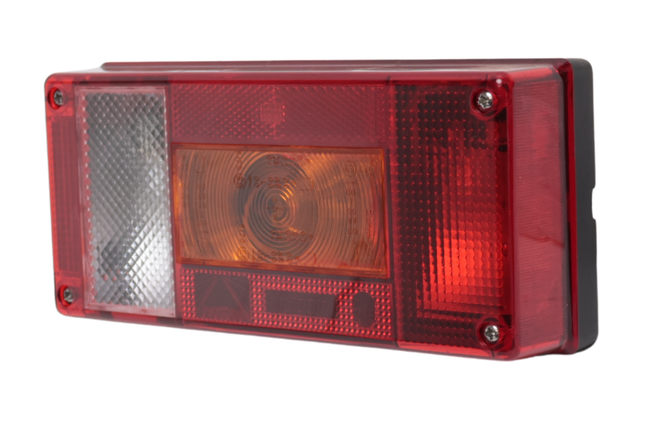Aspock Anhänger Rückleuchte - Aspöck Midipoint 1 - rechts - 220x100x52 mm - 5-poliger Bajonettanschluss