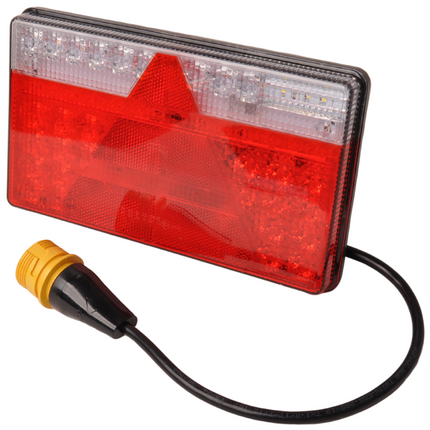 Aspock Anhänger Rückleuchte - Aspöck MultiLED 2 - links - 240x140x35 mm - vollständig LED - 7-poliger ASS2 Bajonettanschluss - wasserdicht