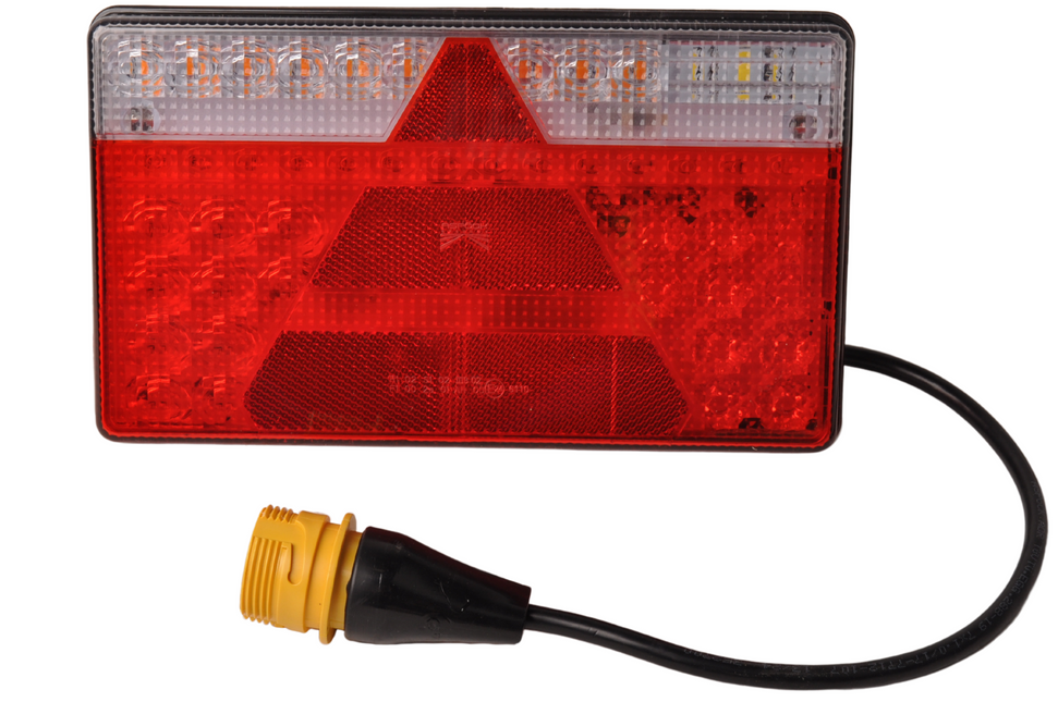 Aspock Anhänger Rückleuchte - Aspöck MultiLED 2 - links - 240x140x35 mm - vollständig LED - 7-poliger ASS2 Bajonettanschluss - wasserdicht