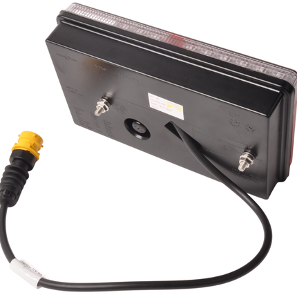 Aspock Anhänger Rückleuchte - Aspöck MultiLED 2 - links - 240x140x54 mm - vollständig LED - 8-poliger Bajonettanschluss - 50 cm Kabel