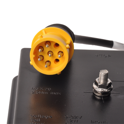 Aspock Anhänger Rückleuchte - Aspöck MultiLED 2 - links - 240x140x54 mm - vollständig LED - 8-poliger Bajonettanschluss - 50 cm Kabel