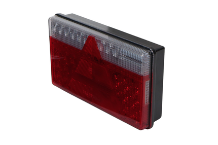 Aspock Anhänger Rückleuchte - Aspöck MultiLED 2 - links - 240x140x54 mm - vollständig LED - 8-poliger Bajonettanschluss - 50 cm Kabel