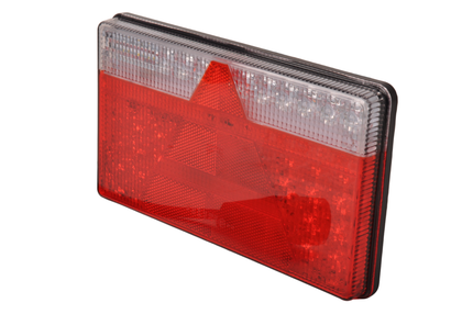 Aspock Anhänger Rückleuchte - Aspöck MultiLED 2 - rechts - 240x140x35 mm - vollständig LED - 7-poliger ASS2 Bajonettanschluss - wasserdicht